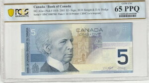�J�i�_ 2003�N 5�h�� �F�� PCGS ���� UNC 65 PPQ Pick BC-62a-i