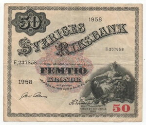 �X�E�F�[�f�� 50�N���[�i 1958�N �s�b�N 44 D ���b�N �X�L����