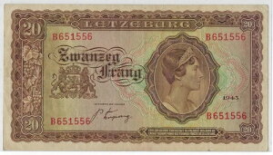 ���N�Z���u���N 20 �t���� 1943 ��񎟐��E��� �AP42a FANCY SN 651556 VF+.est $60 +�M�t�g! LU5