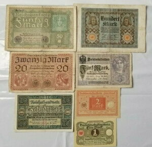�h�C�c 1917 - 1920 �N 1 - 100 �}���N���� 7 ���Z�b�g XF - UNC �󏭃Z�b�g