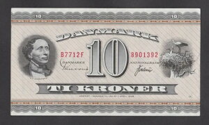 �f���}�[�N 10 �N���[�l 1971 UNC- �T�C�� �X�l�Z�� / ���@���[�� SCARCE �T�C�� B7712F 8901392
