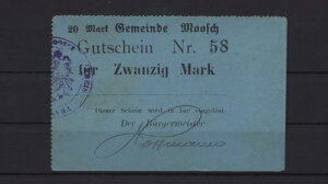 [20634] - �ً}���� MOSCH�i�����FMoosch�j�A�����́A20�}���N�Ao. D.�i1914�j�ADie?n-