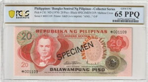 �t�B���s�� 1978�N 20�s�\ �F�� PCGS ���� UNC 65 PPQ Pick CS1 ���{