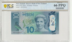 �j���[�W�[�����h 2015�N 10�h�� PCGS�F�莆�� UNC 66 PPQ �s�b�N192