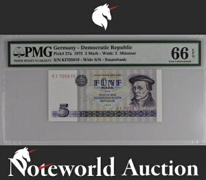 �h�C�c���勤�a�� 5�}���N 1975 P 27a UNC PMG 66 EPQ 3�� TOP POP