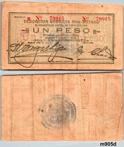 1751: M905d - TESO�B GEN.�f�� �G�h �`���� UN PESO ImpC-Typ4-�V���[�Y R - F+