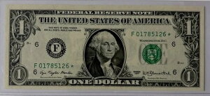 �uBillete De 1 D?lar Con ESTRELLA Sin Circular A?O 1977�v�BPara Colecci?n�B