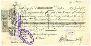 ��A�t���J Cia Naviera Guipozcoana �_�[�o�� 1917�N �ΒY�A���ב֎�`