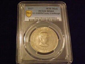 1927�N ���b�L�[�E�����h�o�[�O ���_�� PCGS MS 64