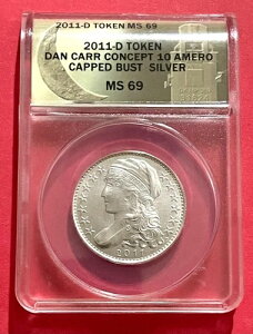 �_�j�G���E�J�[ 2011-D �L���b�v�h�E�o�X�g�E�g�[�N�� �V���o�[ ANACS�F�� MS 69 �t�@���^�W�[�^�C�v
