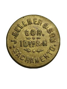 �T�N�������g�A�J���t�H���j�A�B �g���[�h�g�[�N��: J. Bellmer & Son Cor. 10th & N. GF 1 5�Z���g�h�����N