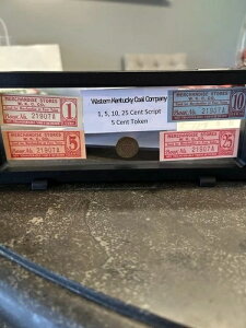 Earlington KY Western Kentucky Coal Co �̃t�� �X�N���b�v �Z�b�g 5 �Z���g �g�[�N�� (�ʐ^�t��)