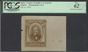 �X�y�C���AGraficas Reunidas S.A Deposito Madrid ND(ca1920) �ʐ^�ؖ� UNC