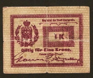 ���[�I�[�X�g���A �n���K���[�}�j�A �u�R�E�B�i �`�F���m���B�b�c - 1 �N���[�l 1914/1918�A��ꎟ���E���B