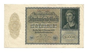 1922�N �h�C�c���� 10000�}���N �x������ AU/UNC �� ����������