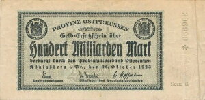 �P�[�j�q�X�x���N - 1923 - 100 �~�����[�h �}�[�N - �Z���G B - Ostpr�B - ���V�A - F - ���A
