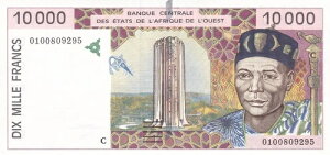 ���A�t���J���� 10.000�t���� 2001�N UNC P314-
