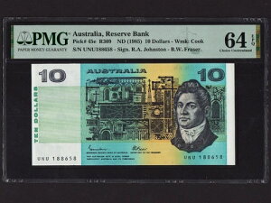 �I�[�X�g�����A:P-45e,10$,1985 * �W�����X�g�� - �t���C�U�[ * PMG Ch. UNC 64 EPQ *