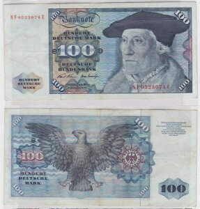 T146742 ���� 100 DM �h�C�c�}���N Ro. 273b note 2. 1970�N1�� KN NF 0523074-