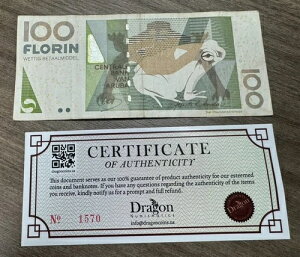 ARUBA 100 FLORIN 2012 FROG ?���� ���ʍς�-