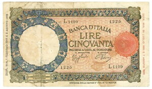 50���� CAPRANESI LUPA CAPITOLINA MARG. STRETTO RETRO BI RSI 01/02/1944 qBB