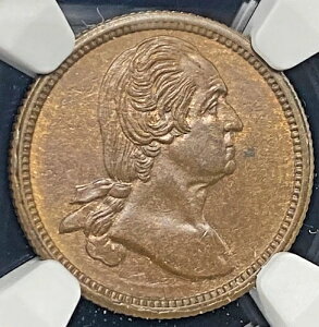 1864�N �t�B���f���t�B�A �y���V���o�j�A�B �O���[�g�Z���g�����t�F�A �g�[�N�� F-750L-1a NGC MS 62 �u���E��
