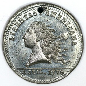 (1876) R-PA-PH-243 NGC MS 64 LIBERTAS �A�����J�[�i LINGG & BRO ��Ώ��g�[�N��