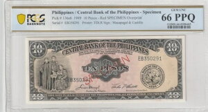 �t�B���s�� 1949�N 10�y�\ �F�� PCGS ���� UNC 66 PPQ Pick 136s6 ���{