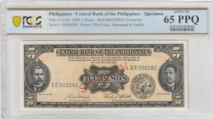 �t�B���s�� 1949�N 5�y�\ �F�� PCGS ���� UNC 65 PPQ Pick 135s4 ���{