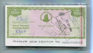�W���o�u�G�h�� �g���x���[�Y�`�F�b�N 20,000�h�� �`�F�b�N 2003 P18 �� x 100�� B