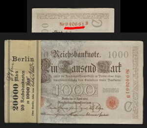 ���C�q�X��s�� 1000 �}���N 21. 4. 1910 �V�[�� ���b�h KN 6 �� ���b�h �o���h�� (100 M-