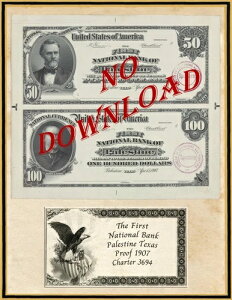 1907�N�R�s�[ �v���[�t $100-$50 ���b�h���o�[������s �N���[�N�X�r�� �e�L�T�X�B Ch#4982
