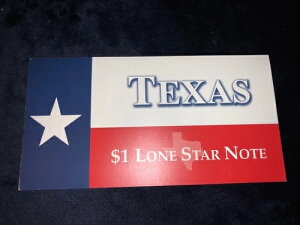 2001 $1 *STAR* FRN�uBEP $1 LONE STAR NOTE�v�_���X�A�e�L�T�X�B�W�F�������ʁiD�j