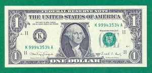 $1 1988-A 1 K/A �u���b�N (w) DALLAS CU. P-4. �V�[�g�m�[�g