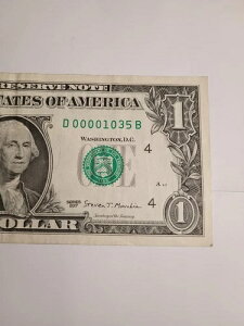 2017 $1 D CLEVELAND BEP D-B �u���b�N���[ �V���A���i���o�[ (D00001035) �擪��4�̃[��