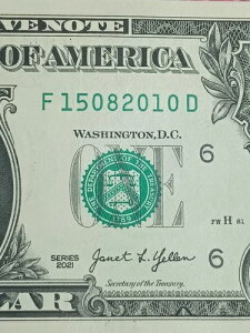 ??2021 $1 F �A�g�����^ BEP F-D �u���b�N �o�[�X�f�[�m�[�g 2010�N8��15�� (F15082010D)
