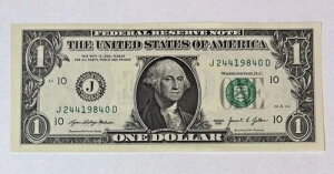 �a����/�L�O�� $1.00 �ʉ� Unc Note 04-24-1984