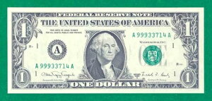 $1 1988-A 1 A/A �u���b�N (w) BOSTON CU. P-3. �V�[�g�m�[�g