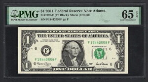 �A�����J���O���A�M������s 1�h�� 2001�N Fr#1926-F (FF�u���b�N) UNC�O���[�h65