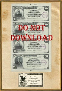 1918�N�R�s�[ �v���[�t $10 & $20 �t�@�[�}�[�Y�i�V���i���o���N �A�|�}�g�b�N�X �o�[�W�j�A�B 11205