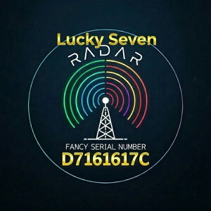 RADAR / PALINDROME LUCKY ?? 7 �u�b�N�G���h $1 1�h������ �t�@���V�[ �V���A���ԍ�
