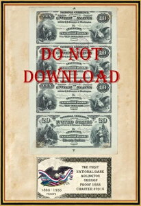 1888�N���v���[�t���� 10�h���D��20�h���D �t�@�[�X�g�E�i�V���i���E�o���N �A�[�����g�� �I���S���B Ch #3918