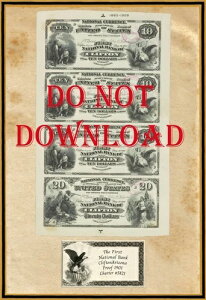 �R�s�[�v���[�t 1901 �v���[�t $10 & $20 �A���]�i�B�N���t�g����ꍑ����s #5821