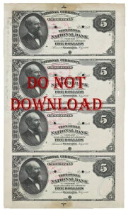 Photoshop �f�U�C�� 1887 �v���[�t $5 �� Thomasville Natl Bank Thomasville Georgia #3767