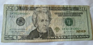 2004-A $20 FRN *STAR NOTE�AGK02184366*�AVF/XF�A���ʍς�