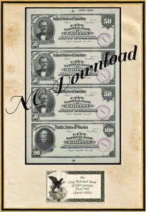 Photoshop�f�U�C�� 1913 �v���[�t $10-$20 City Natl Bank of Griffin Georgia Ch2075