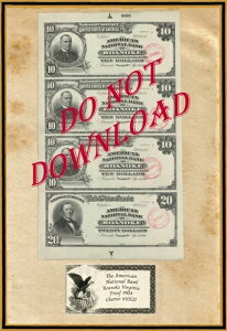Photoshop 1914 �v���[�t $10 & $20 �A�����J���i�V���i���o���N ���A�m�[�N �o�[�W�j�A�B CH10352