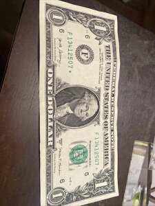$1 STAR Note LOW ���s���� 640K -F03211596*- �V���[�Y 2017A