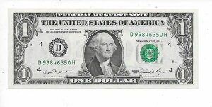 $1 1981 Buchanan/Regan Cleveland �V�[�g�̂� �u���b�N DH �`���C�X �N���X�v Unc.
