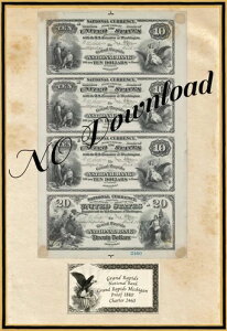 1880�N�f�U�C�� �v���[�t $10-$20 �t�@�[�X�g�i�V���i���o���N �O�����h���s�b�Y �~�V�K���B #2460